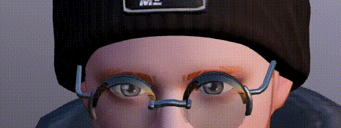 Felix showing off his sensual look.
